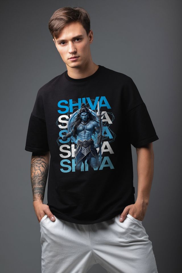 Oversize F-print T-shirt