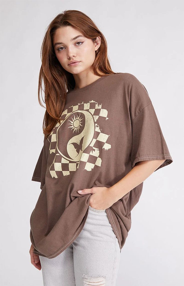 Oversize Front Printed Tees
