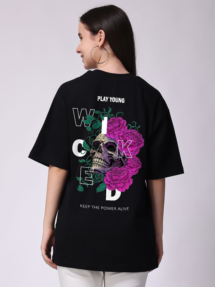 Oversize Back Printed Tees