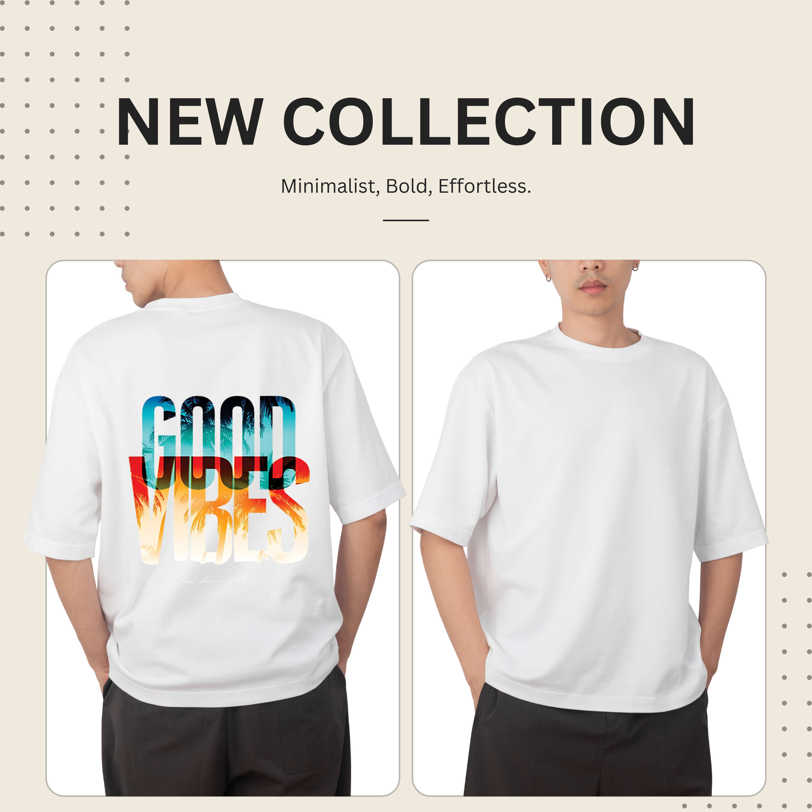 Good Vibe Back printed T-shirt